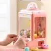 Máy gắp thú mini siêu rẻ 10 thú bông đồ chơi cho bé có đèn nhạc chạy pin sạc giá chỉ 235k