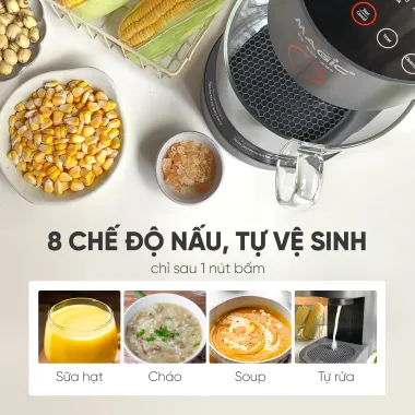 Máy làm sữa hạt Magic Eco AC-140 – Cối gốm Ceramic, 8 chế độ nấu, Tự vệ sinh – Bảo hành 24 tháng 6 Máy làm sữa hạt Magic Eco AC-140 – Cối gốm Ceramic, 8 chế độ nấu, Tự vệ sinh – Bảo hành 24 tháng 6