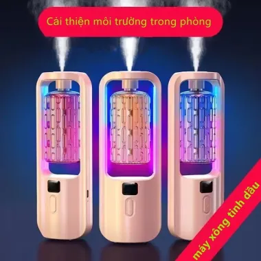 Máy Phun Sương Tinh Dầu 5 Cấp Độ Có Đèn Led - Tạo Độ Ẩm Không Khí Giá Rẻ Chỉ 20.9k