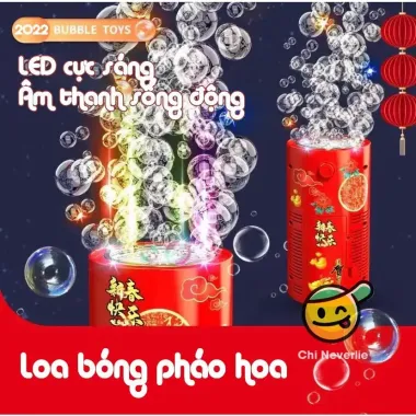 Máy Tạo Bong Bóng Pháo Hoa 12 Lỗ Tự Động Có Đèn - Giá Chỉ 19.000đ 1