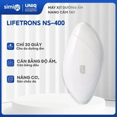 Máy Xịt Dưỡng Ẩm Da Mặt Cầm Tay Mini Nano Lifetrons NS-400 Giá Rẻ Cấp Ẩm Siêu Tốt