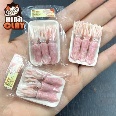 Mô hình Mực ống tí hon mini DIY giá rẻ - Đồ ăn cho búp bê chỉ 55000đ 3