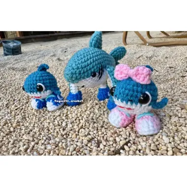 Móc khóa len handmade Tralalero Tralalala giảm 20% chỉ 63000đ