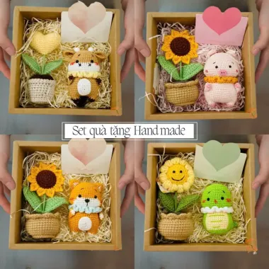 Móc Khóa Len Hoa Hướng Dương Handmade Autumny - Quà Tặng Sinh Nhật Giá Xỉ | Chỉ 35k