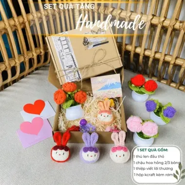Móc Khóa Len Hoa Hướng Dương Handmade Autumny - Quà Tặng Sinh Nhật Giá Xỉ | Chỉ 35k