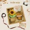 Móc Khóa Len Hoa Hướng Dương Handmade Autumny - Quà Tặng Sinh Nhật Giá Xỉ | Chỉ 35k 3
