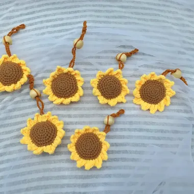 Móc Khóa Len Hoa Hướng Dương Handmade Autumny - Quà Tặng Sinh Nhật Giá Xỉ | Chỉ 35k