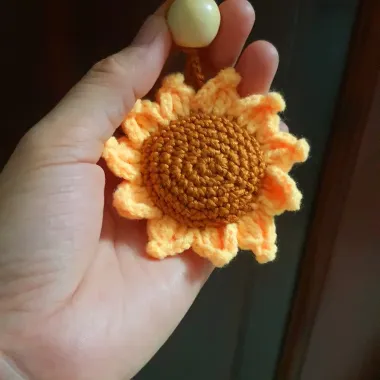 Móc Khóa Len Hoa Hướng Dương Handmade Autumny - Quà Tặng Sinh Nhật Giá Xỉ | Chỉ 35k