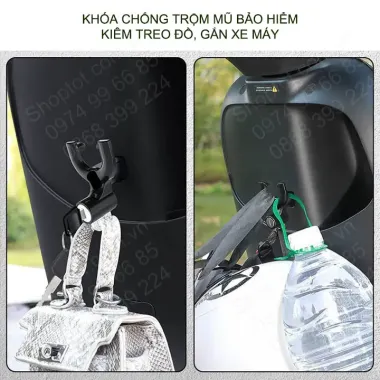 Móc Mũ Bảo Hiểm Đa Năng Cho Xe Máy - Lắp Ráp Dễ Dàng, Tiết Kiệm 21% 4 Móc Mũ Bảo Hiểm Đa Năng Cho Xe Máy - Lắp Ráp Dễ Dàng, Tiết Kiệm 21% 4