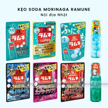 MoriNaga Seika Kẹo Ramune Lớn Nho 38g ×10 túi 4