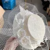 Mũ Cô Dâu Retro Màu Be Ren Gạc - Nón Du Lịch Phong Cách Cổ Điển Chụp Ảnh Giá Cực Sốc 256632đ 1