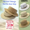 Mũ Cói Nữ Đi Biển Vintage KAHATS Vành Nhỏ Dáng Sang Trọng Giảm 16% Chỉ 79k