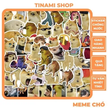 Nhãn dán Cheems Doge Meme Chó Vui Nhộn chống nước - Dán bàn học, mũ bảo hiểm - Giá chỉ 24k! Nhãn dán Cheems Doge Meme Chó Vui Nhộn chống nước - Dán bàn học, mũ bảo hiểm - Giá chỉ 24k!