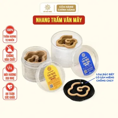 Nhang Vân Mây Huế Xưa, Bột Trầm Hương Nguyên Chất, Xông Nhà, Cầu Tài, Trầm Tự Nhiên, Không Hóa Chất 4