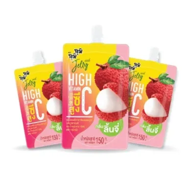 Nước Thạch Jelly Gumi Vitamin B,C Giá Sỉ 78k - 6 Bịch 135g Vị Nho, Vải, Cam Ngon