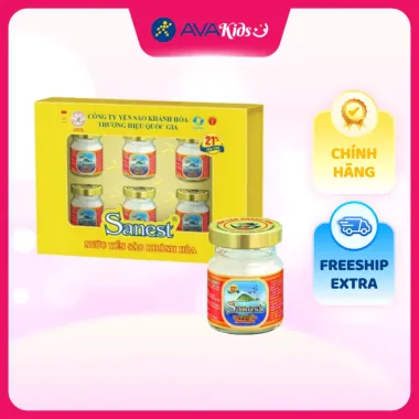 Nước Yến Sào Khánh Hòa Sanest 70ml Hộp 6 Hũ Tốt Cho Trẻ Từ 3 Tuổi Giá Tốt