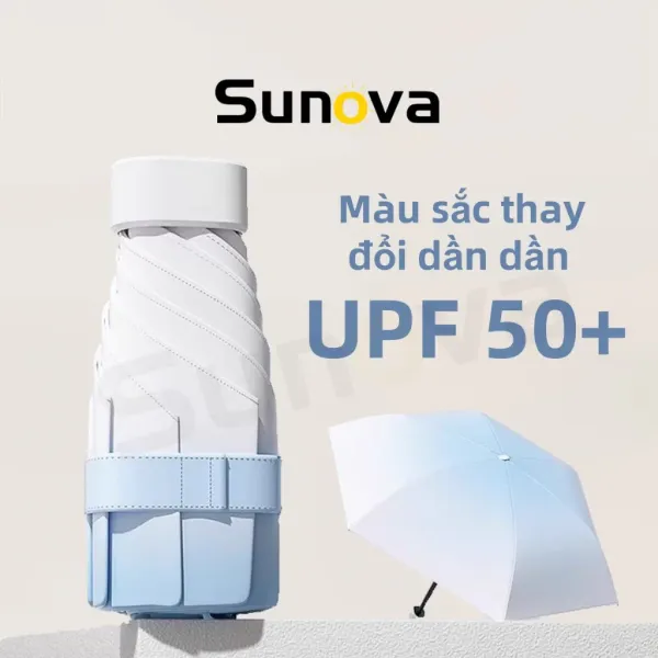 Hình ảnh sản phẩm Ô Dù Mini Bỏ Túi UPF 50+ Chống Tia Cực Tím Gradient - Che Mưa Đi Nắng chỉ 99k