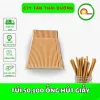 Ống hút nhựa cong dùng 1 lần giá rẻ - 50pcs chỉ 9500đ! 1