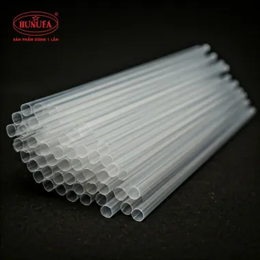Ống hút nhựa cong dùng 1 lần giá rẻ - 50pcs chỉ 9500đ!