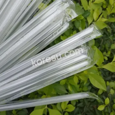 Ống hút nhựa cong dùng 1 lần giá rẻ - 50pcs chỉ 9500đ!