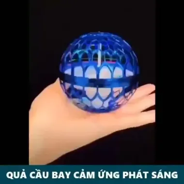 Quả Cầu Ma Thuật Phát Sáng Lơ Lửng Có Đèn Nhấp Nháy Nhiều Màu Sắc, Bóng Bay UFO Cho Bé