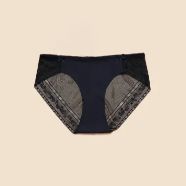 Quần Lót Ren Cạp Cao MINLINGERIE Co Giãn 2 Màu Đen Trắng - Khuyến Mãi 44900đ 4