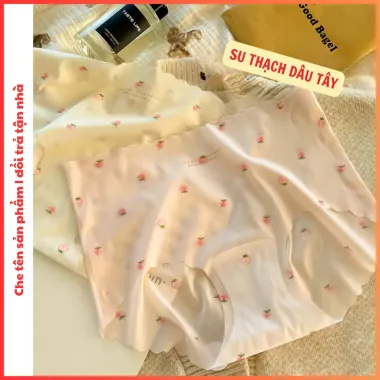 Quần Lót Thun Lạnh Họa Tiết Dâu Tây Tàng Hình Siêu Nhẹ - Giá Chỉ 60898đ/set 10 3
