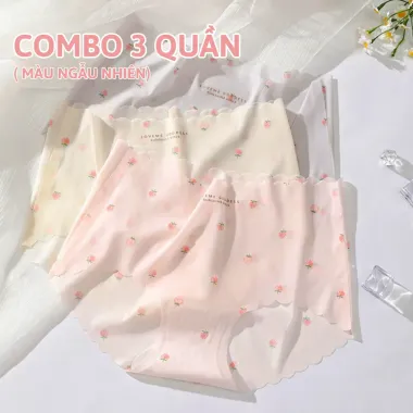 Quần Lót Thun Lạnh Họa Tiết Dâu Tây Tàng Hình Siêu Nhẹ - Giá Chỉ 60898đ/set 10 4
