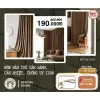 Rèm cửa sổ màu nâu đất chống nắng 99% cao cấp, decor phòng ngủ đẹp, giá rẻ 247500đ