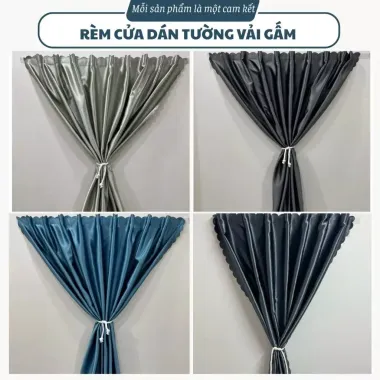 Rèm Gấm Dán Cửa Chống Nắng Shihome Tối Màu - Giảm 20% còn 54110đ