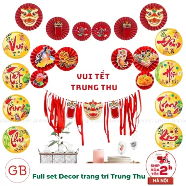 Set 6 Quạt Giấy Cờ Đỏ Sao Vàng Trang Trí Dịp Quốc Khánh. Phụ Kiện TRUNG THU 2025 Decor Cửa Kính, Quán Cafe, Phòng Khách