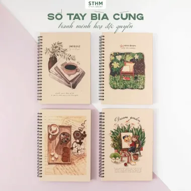 Sổ Tay Bìa Cứng Minh Họa Độc Quyền 132 Trang - Giảm 14524đ - STHM Stationery