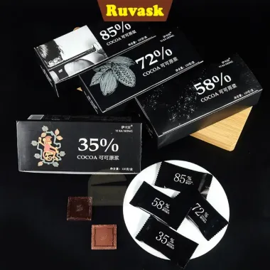 Socola Đen Nguyên Chất Không Đường Giảm Cân, Ăn Kiêng YIKANONG 100% Ca Cao - 12600đ/hộp 24 cái