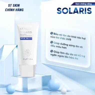 ST SKIN Kem Chống Nắng SUNSCREEN 50mL - Giảm 135k, Giá Sale 500k, Bảo Vệ Da Khỏi Tia UV