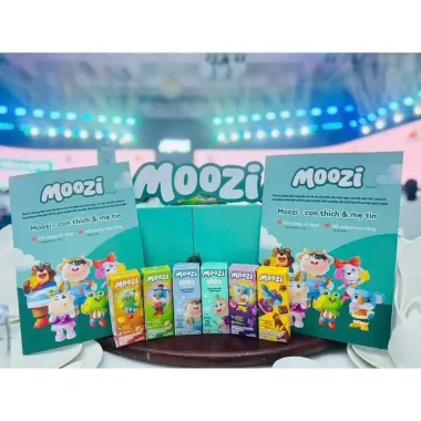 Sữa Moozi thạch Vitadairy hộp 180ml đủ vị : cam đào, dưa lưới, kẹo nho, cacao lúa mạch 5