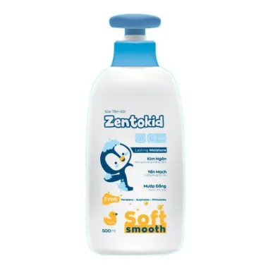 Sữa tắm gội Zentokid giảm rôm sảy, làm sạch dịu nhẹ cho bé - 250ml/500ml giá chỉ 149k 1