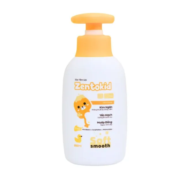 Thành phần tự nhiên trong sữa tắm gội Zentokid: An toàn cho da bé