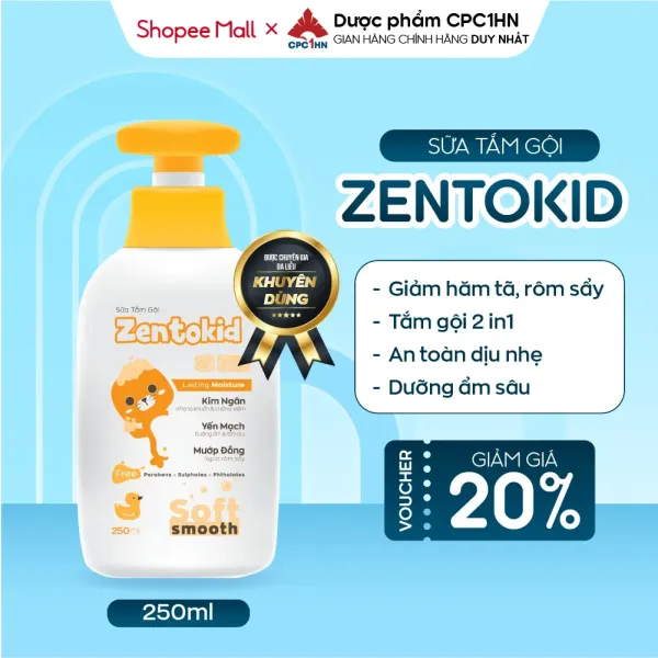 Hướng dẫn sử dụng sữa tắm Zentokid trong quy trình tắm bé hàng ngày