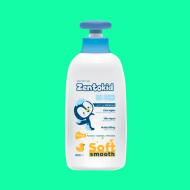 Sữa tắm gội Zentokid giảm rôm sảy, làm sạch dịu nhẹ cho bé - 250ml/500ml giá chỉ 149k 4