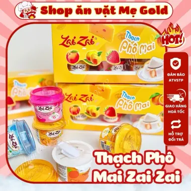 THẠCH ZAIZAI PHÔ MAI TRÁI CÂY 6 HŨ - GIÁ CHỈ 48K - ĐƯỢC ƯU ĐÃI TỪ 58K