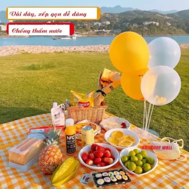 Thảm Dã Ngoại Picnic Gấp Gọn Chống Nước - Cắm Trại, Du Lịch Lý Tưởng Chỉ 39k!