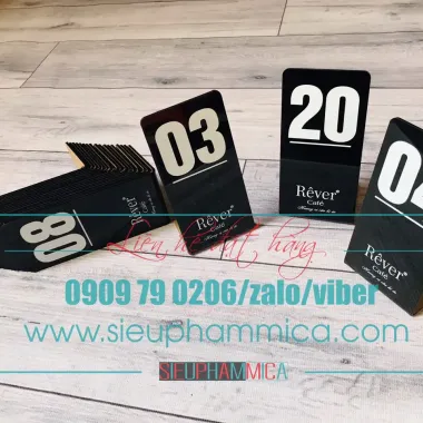 Thẻ Số Thứ Tự Mica Chữ L Để Bàn Giá Rẻ Cho Sự Kiện Lễ Tân Showroom Spa Chỉ 11000đ 3