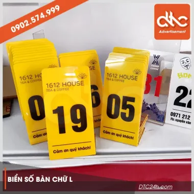 Thẻ Số Thứ Tự Mica Chữ L Để Bàn Giá Rẻ Cho Sự Kiện Lễ Tân Showroom Spa Chỉ 11000đ 6