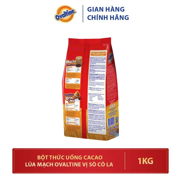 Hình ảnh sản phẩm Thức Uống Lúa Mạch Ovaltine Sô Cô La Bột 1Kg Tiện Lợi Giá Tốt Combo 2 Túi 344K