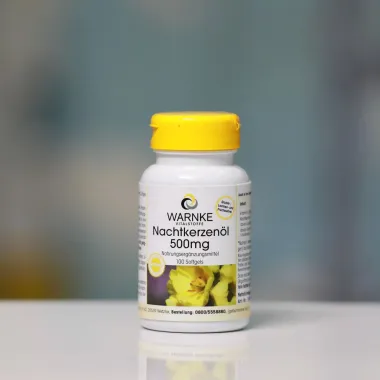 Tinh Dầu Hoa Anh Thảo Warnke Nachtkerzenöl 500mg Hỗ Trợ Cân Bằng Nội Tiết Tố Nữ, Giảm Đau Bụng Kinh Và Hỗ Trợ Làm Đẹp Da
