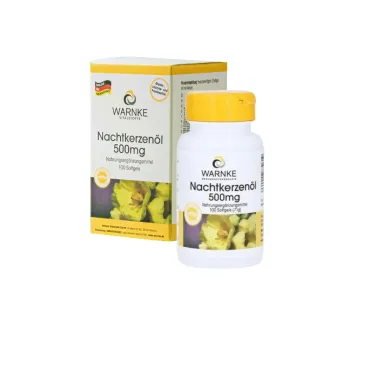 Tinh Dầu Hoa Anh Thảo Warnke Nachtkerzenöl 500mg Hỗ Trợ Cân Bằng Nội Tiết Tố Nữ, Giảm Đau Bụng Kinh Và Hỗ Trợ Làm Đẹp Da