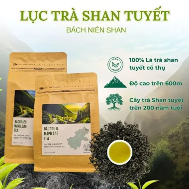 Trà Shan Tuyết Cổ Thụ Hà Giang 1 Tôm 1 Lá Mã Pì Lèng - Giảm 20% Chỉ 97.000đ ECOFARM