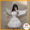 Trang Phục Công Chúa Halloween Cho Bé Gái - COS Lông Thiên Thần Trắng Giảm Giá 251640đ 1