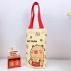 Túi Đựng Cốc ELO11 Capybara Hoạt Hình - Vỏ Chai Nước Canvas Chống Trầy Xước Giá Shock 59K!