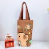 Túi Đựng Cốc ELO11 Capybara Hoạt Hình - Vỏ Chai Nước Canvas Chống Trầy Xước Giá Shock 59K! 3